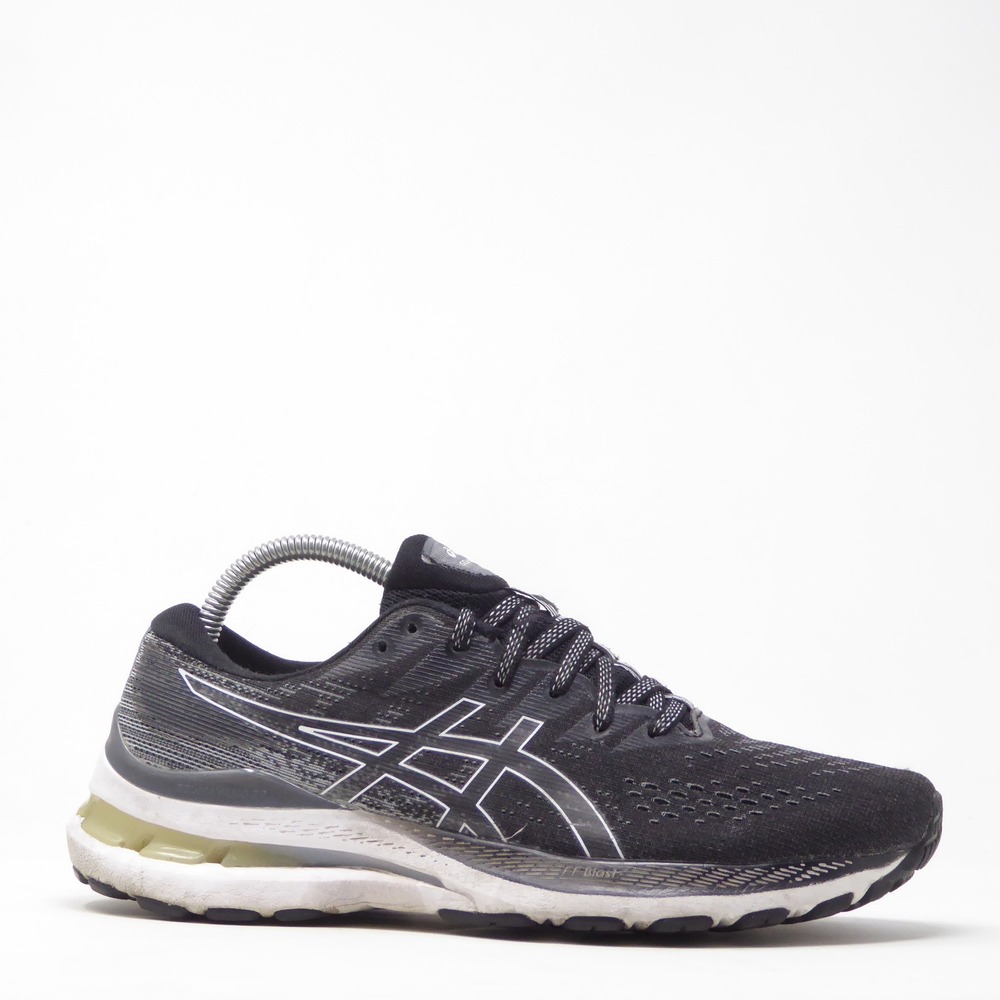 ASICS Womens GEL-KAYANO 28 Running Shoes Black White Size 9 - Picture 2 of 10